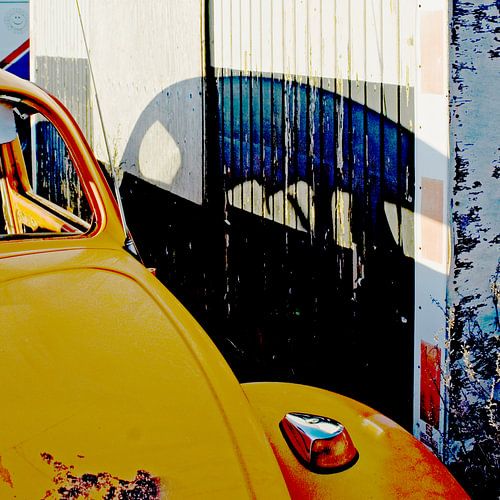 Volkswagen Kever op de sloop Car Dump