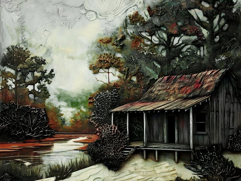 Cabane dans le delta par Nick Wendt