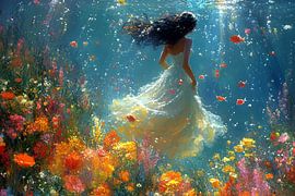 picturesque,spiritual image of woman by Egon Zitter