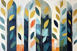 Cream Leaves by Modern Collection