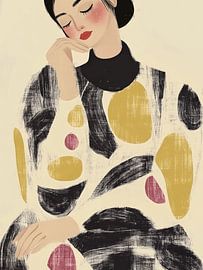 Portrait moderne d'un rêveur sur Studio Allee