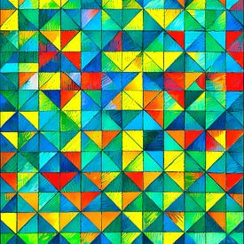 Splendeur triadique : un hommage à la géométrie sur Zebra404 - Art Parts