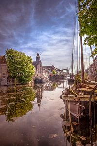 Sonnenuntergang in Delfshaven von Frans Nijland