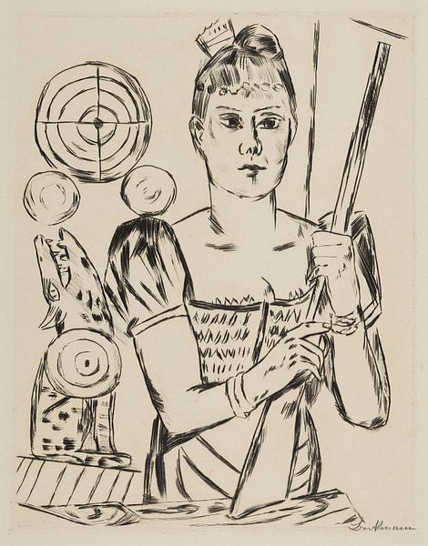 Max Beckmann - Shooting gallery (1921) by Peter Balan