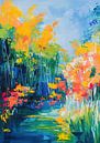 A small pond in the style of Matisse by Niklas Maximilian thumbnail