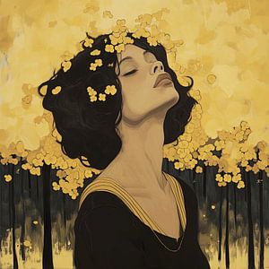 Im Bann der goldenen Blüte: Ein Moment der Ruhe