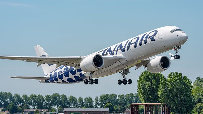 Finnair Airbus A350-900 passenger aircraft. by Jaap van den Berg