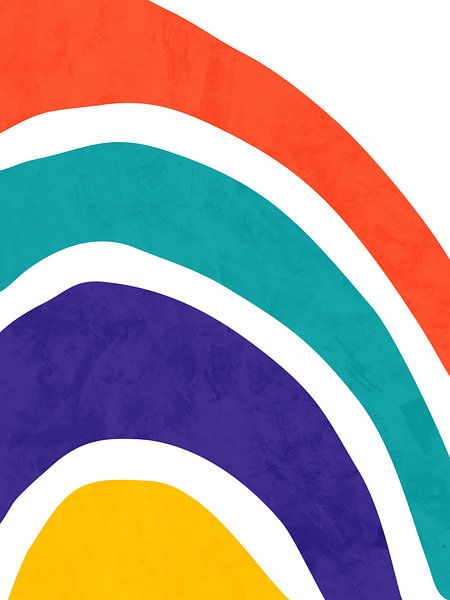 Colourful geometric organic abstract art by Online Arts