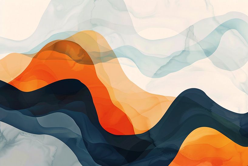 Vagues abstraites en mouvement et en couleur par Imperial Art House