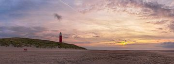 Texel Leuchtturm Sonnenuntergang xxl von Texel360Fotografie Richard Heerschap