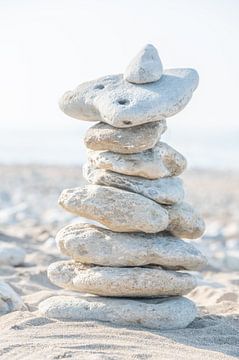Stacked boulders, bold and neutral in colour by Lilian Photography