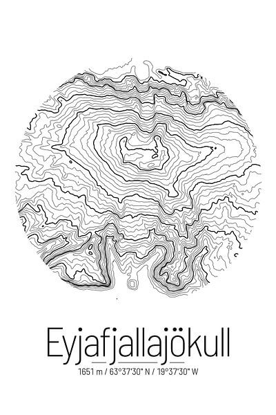 Eyjafjallajökull | Topographie de la carte (minime) par ViaMapia