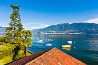 Lago Maggiore in de buurt van Vira in Ticino van Werner Dieterich thumbnail