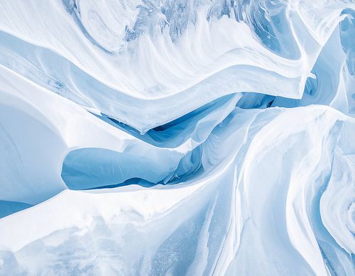 Achtergrond van de natuurlijke ijsoppervlakstructuur