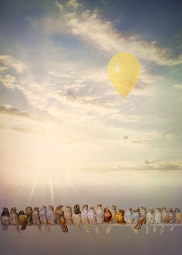 Een Vogelbok, Hector Giacomelli met ballon