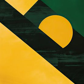 Bauhaus green yellow by Niklas Maximilian