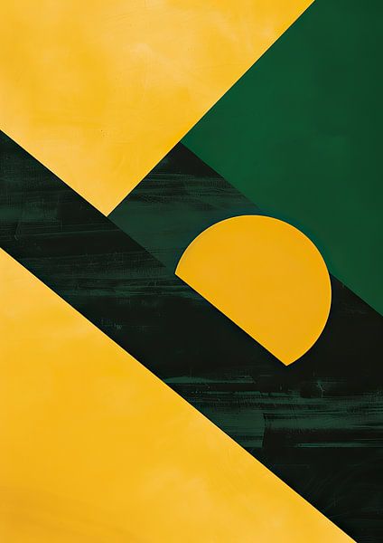 Bauhaus green yellow by Niklas Maximilian