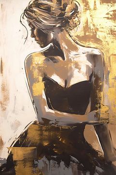 Vrouwenfiguur | Golden Mystique van De Mooiste Kunst