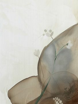 Abstrait moderne dans le style wabi-sabi sur Japandi Art Studio
