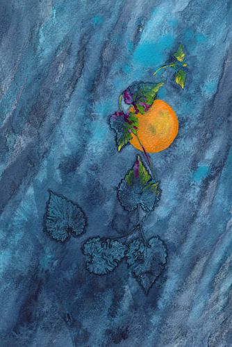 Feuilles d'indigo au clair de lune