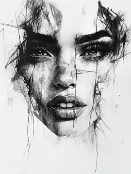 Modern Abstract Portret van SPEQ ART