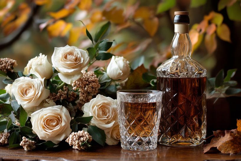 Roses and whisky by Poster Art Shop