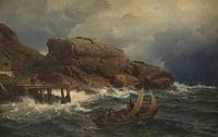 Ein norwegischer Seehafen, Hans Gude