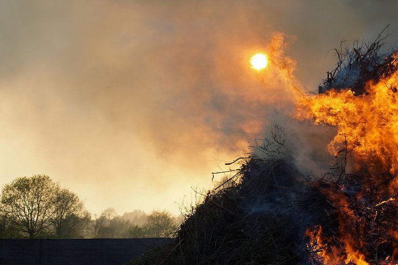Easter Fire by Marcel te Brake