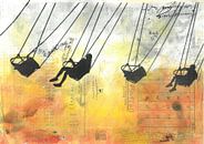 Carousel at Sunset by Nora Bland thumbnail