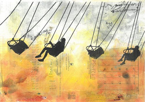 Karussell bei Sonnenuntergang