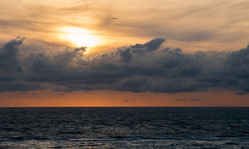 Zon onder in Zandvoort