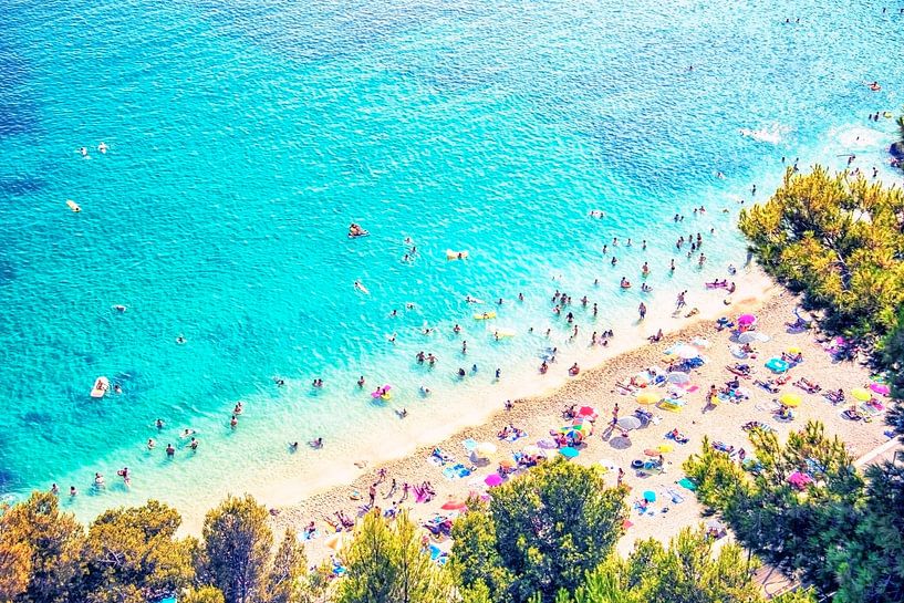 Kleiner Strand in Villefranche von Manjik Pictures
