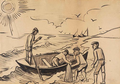 Max Pechstein, Fisherman by the Sea, 1920 by Atelier Liesjes