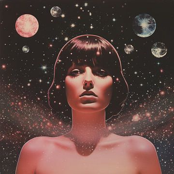 Een vrouw met kosmische elementen van Samantha Hearn