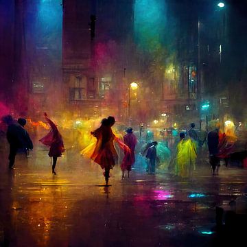 Dansend in de straten tijdens een zwoele zomernacht. Deel 5