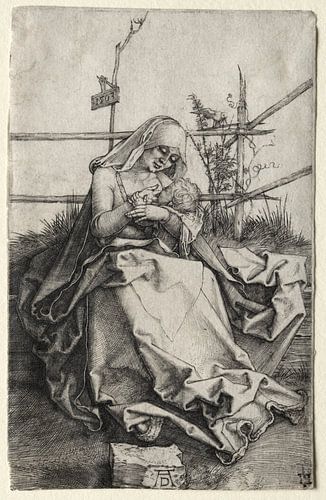 The Virgin and Child on a Grassy Bench, Albrecht Dürer