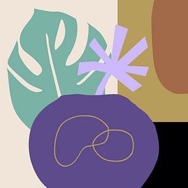 Nature in Mid Century Modern Retro Style by FRESH Fine Art