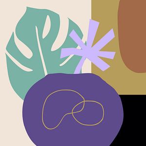 Natur in Mid Century Modern Retro Stil