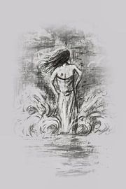 She braves the waves by Emiel de Lange