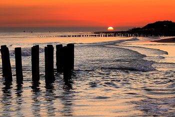 Zonsondergang  in Zoutelande 
