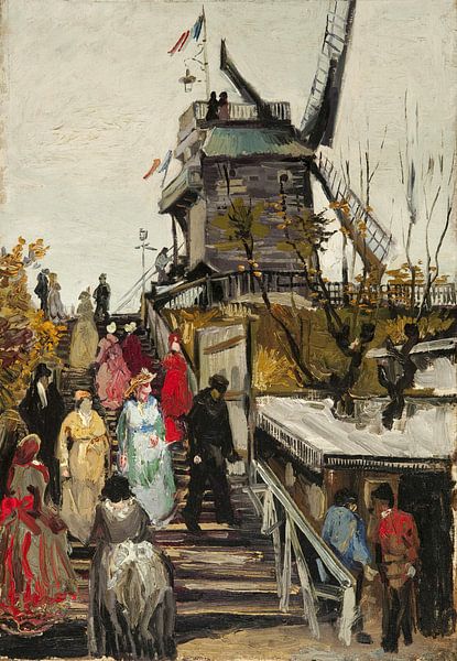 Die Blute-Flossen-Mühle, Vincent van Gogh von Meesterlijcke Meesters