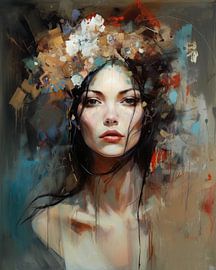 Modernes Porträt "Rosalinn" von Studio Allee