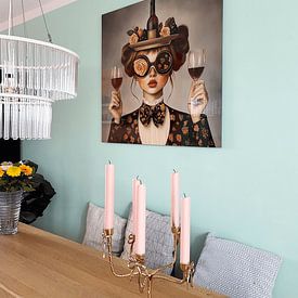 Klantfoto: Room service I van Mirjam Duizendstra, op aluminium
