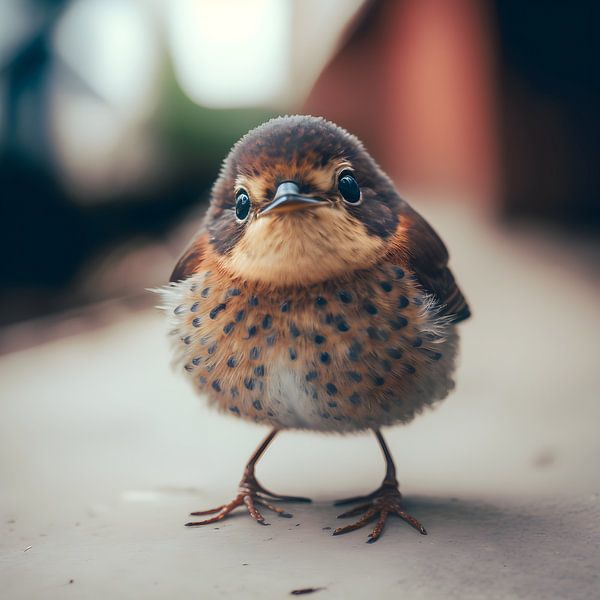 Painting Bird - Animals Painting - Sweet Sparrow by AiArtLand