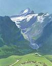 Schreckhorn vanaf Grindelwald First van Anke Meijer thumbnail