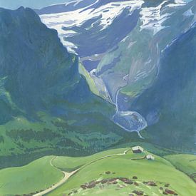 Schreckhorn vanaf Grindelwald First van Anke Meijer