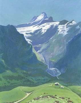 Schreckhorn from Grindelwald First by Anke Meijer