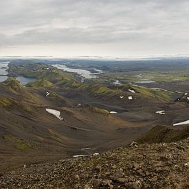 Langisjór ten westen van de Vatnajökull gletsjer van Capture The Mountains