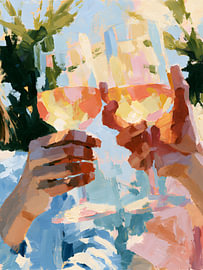 Toast tijdens het gouden uurtje van Mosaic Dialogue