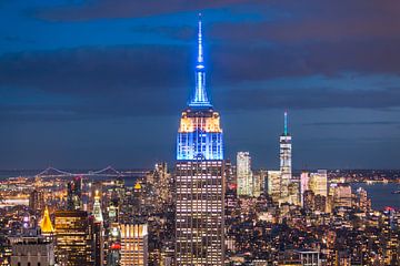 The Empire State Building at Night by Volt